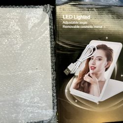 Lighted Makeup Mirror Vanity Mirror with Lights, with 82 Led Lights, 3 Color Lighting,Folding  Brand new  Only pickup 