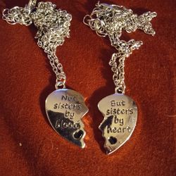 Not Sisters By Blood Matching Necklaces 