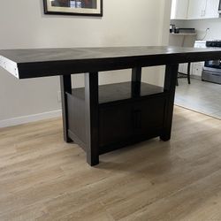 Espresso Counter Height Table 