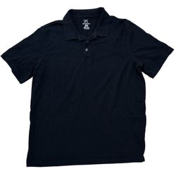 George Men’s Black Short Sleeve Polo Shirt Size XL
