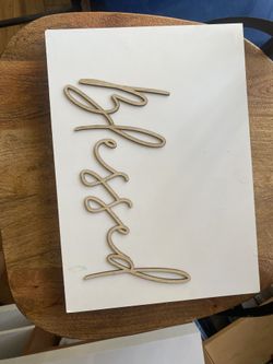 “Blessed” Wall Sign