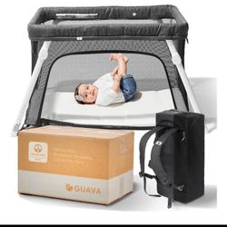 New Guava Lotus Travel Crib With Backpack Design