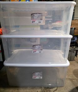 Sterilite 3 Pack Ultra Latch Storage Boxes