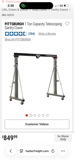 Engine hoist frame