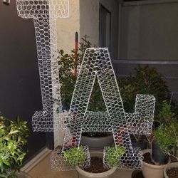 LA Topiary Plant - 48" White/Blue