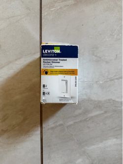 Decora Slide Dimmer Switch Antimicrobial Treated for Dimmable LED, Halogen and Incandescent Bulbs -