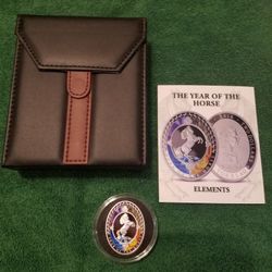 NIB 2014 Year Of The Horse Oval Coin