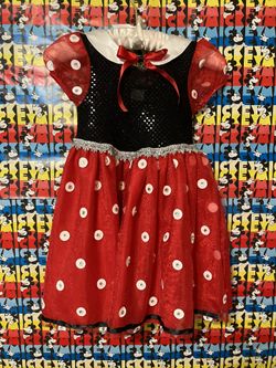 Minnie Mouse Dress With Minnie Mouse Headband ❤️