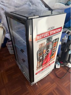 Jocko Fuel “Refuel Station” Brand New Glass Door Beverage Cooler – Official Branded Mini Fridge