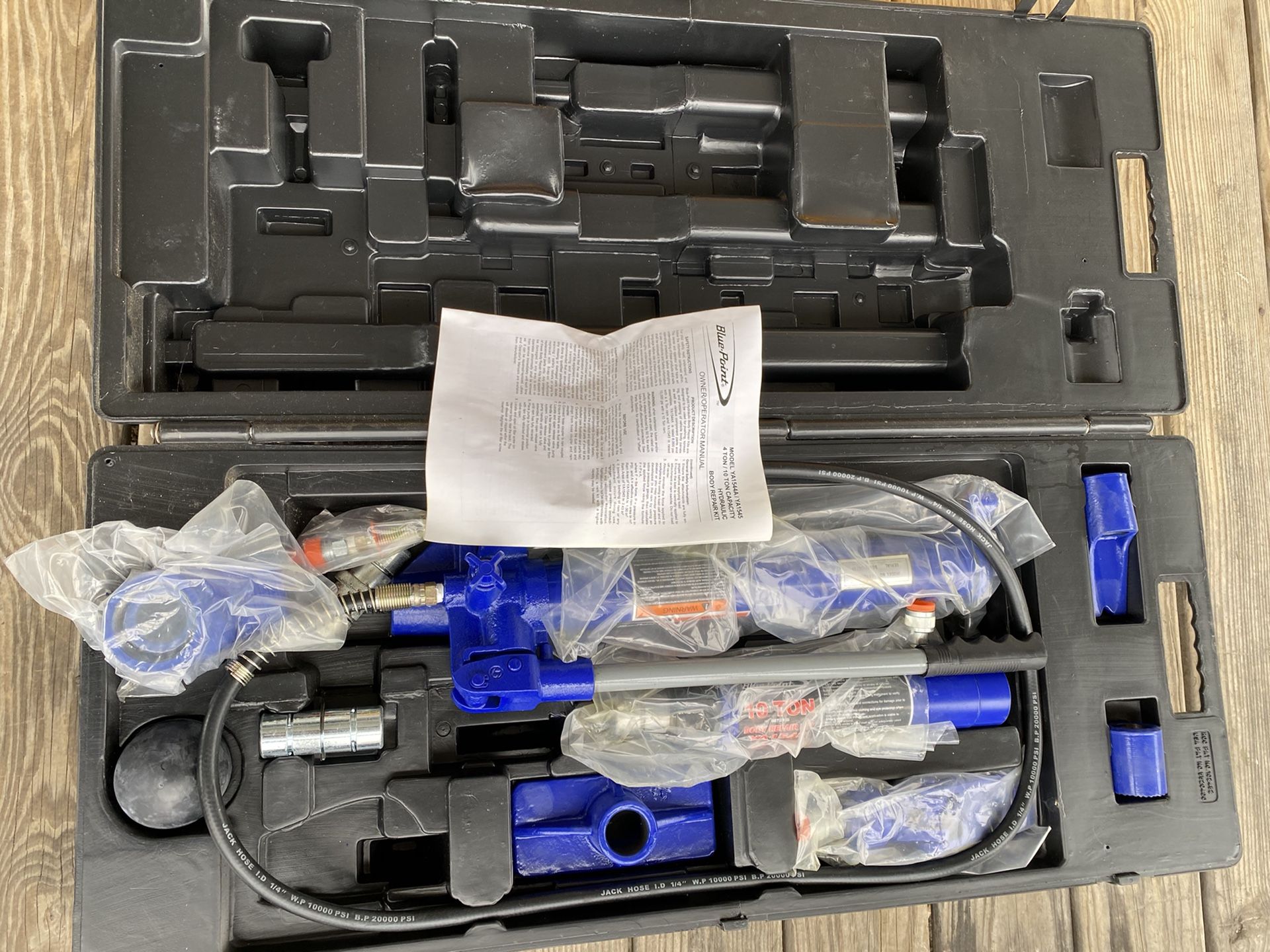 Snap On/ Blue Point 10 Ton Hydraulic Porta Power Brand new never used. Best offer or trade.