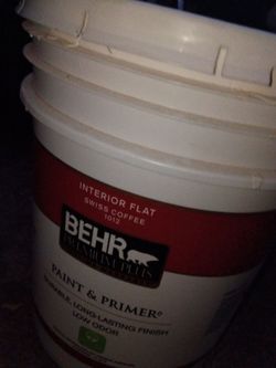 2 of 5 gallon paint & primer