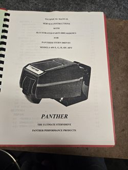 Panther Stern Drive Repair Manual