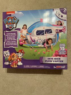 Paw Patrol Skye High Flyin Copter Crawl Tent Ball Zone 
