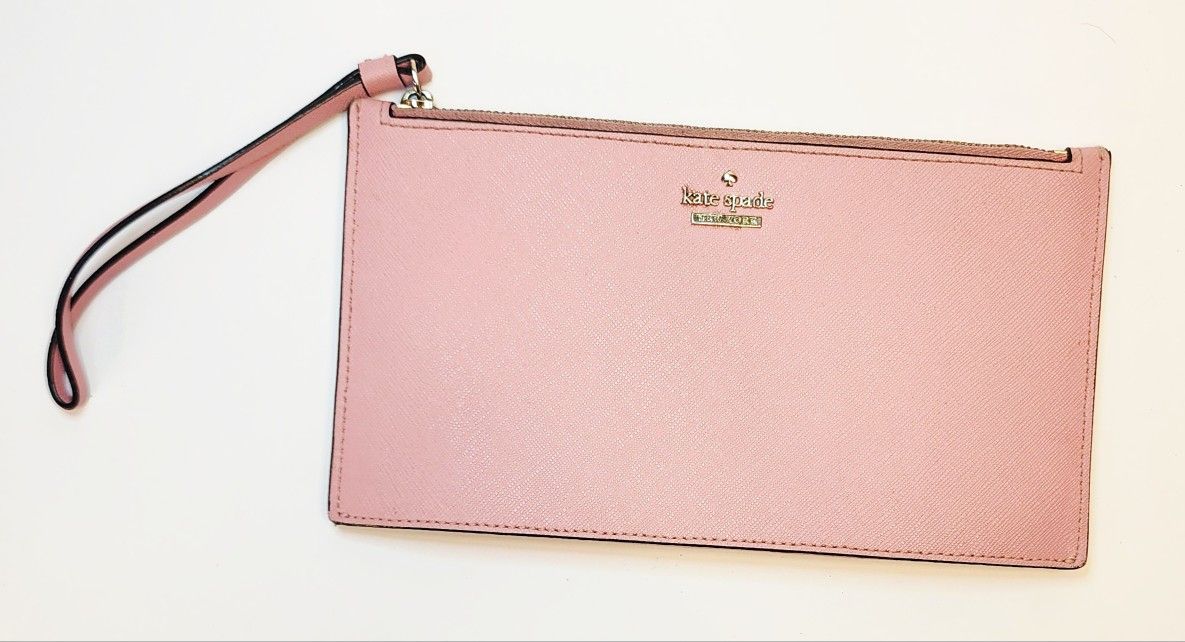 Kate Spade Large Pink Wristlet Clutch