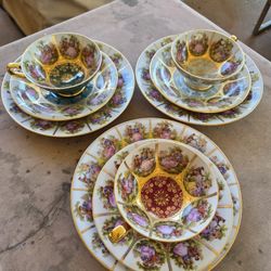 Vintage  Hand  Painted  Set
