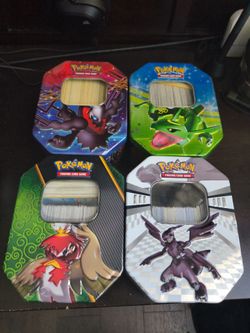 4 Pokemon Tins