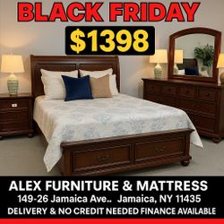 Best Deal Around! 🔥 HUGE BLOWOUT BLACK FRIDAY SALE! 🔥 Get this beautiful 4-Piece Bedroom Set for ONLY $1,398!
