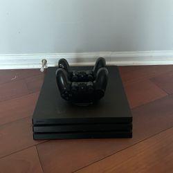 Ps4 Pro Was Dual Charger And Two Controllers Used