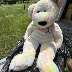 PEACE BEANIE BUDDIES COLLECTION BEAR