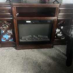Tv Stand With Fireplace 