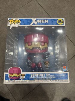 Funko Pop! X-Men #1054 — Sentinel with Wolverine, PX Previews Exclusive, 10-inch Jumbo