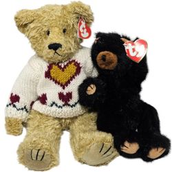 Vintage Ty Beanie Babies Bear Plushies Stuffed Animal Toys Ivan & Heartly Toys
