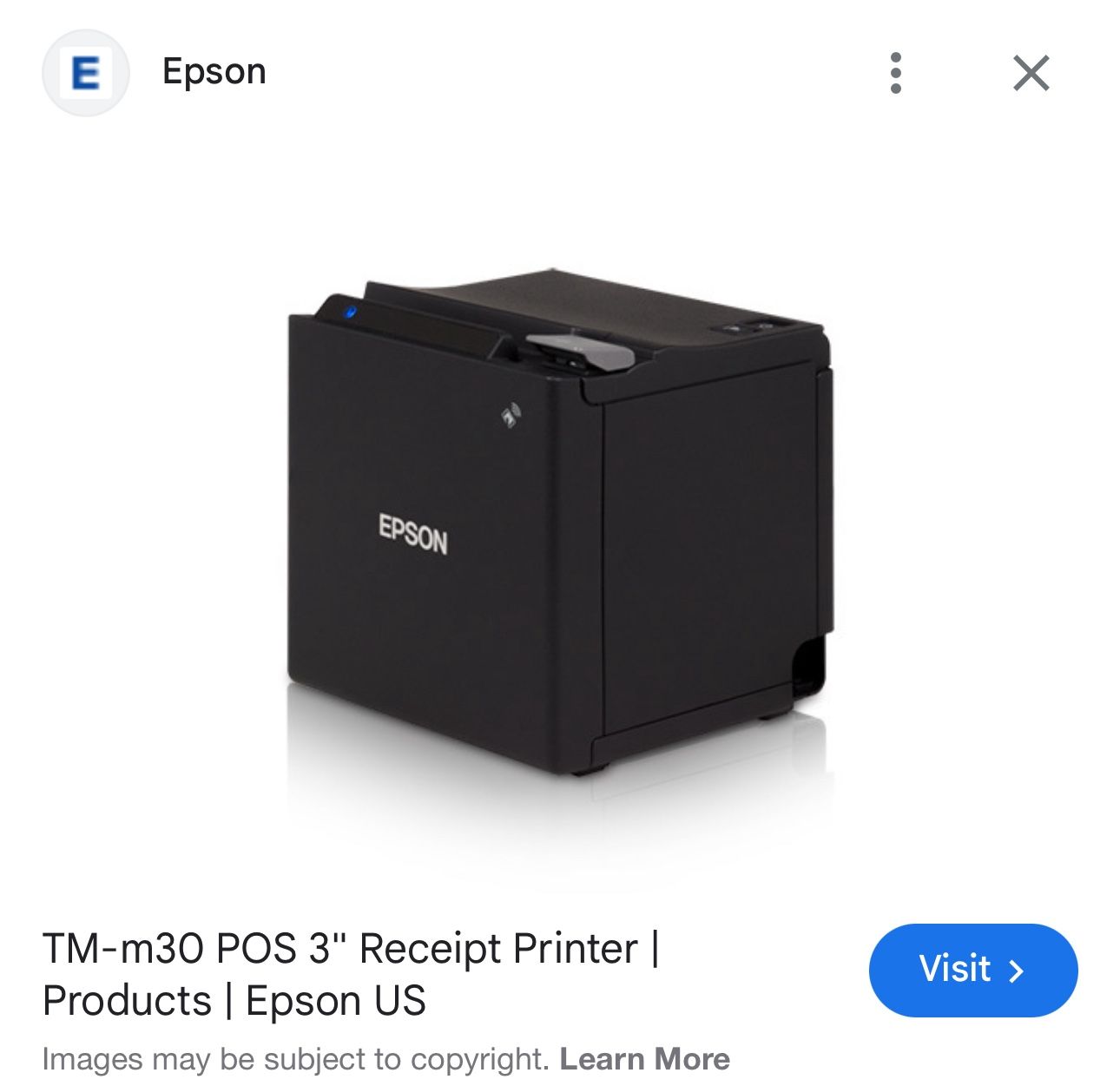  Epson TM-m30 POS Printer – Open Box, Never Used – Brand New!
