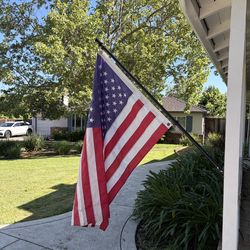Flag and pole