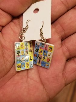 Loteria Card Earrings 