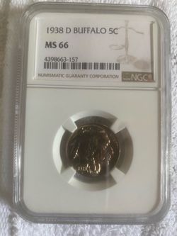 1938 D Buffalo Nickel collectible coin