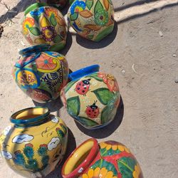 Metal Yard Art, Wind Spinners & POTTERY 🌴 🌺 