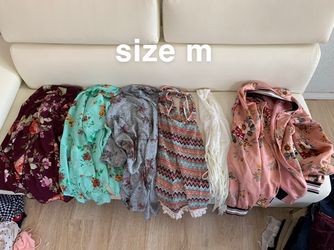 5 cardigans 1 jacket (size m)