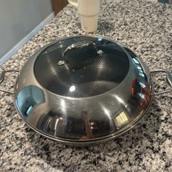 Hexclad Hybrid Fry Pan With Lid, 14” 