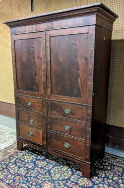 ANTIQUE LINEN PRESS-1800's