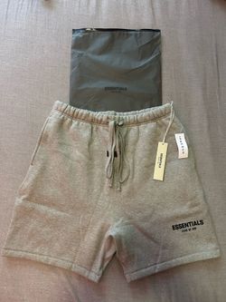 Essentials Fear of God Dark Oatmeal Shorts