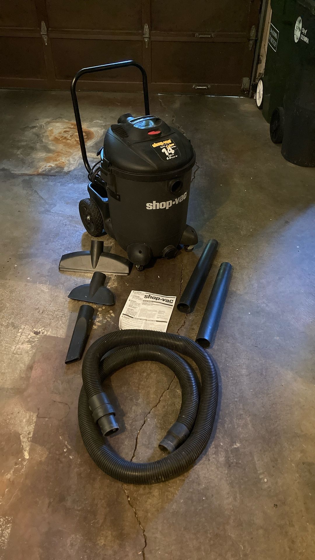 14 Gallon 6HP Shop Vac