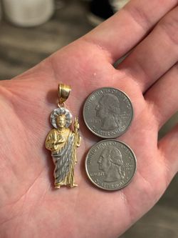 14k San Judas Pendent