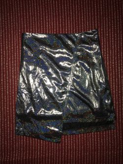 Metallic holographic skirt size small