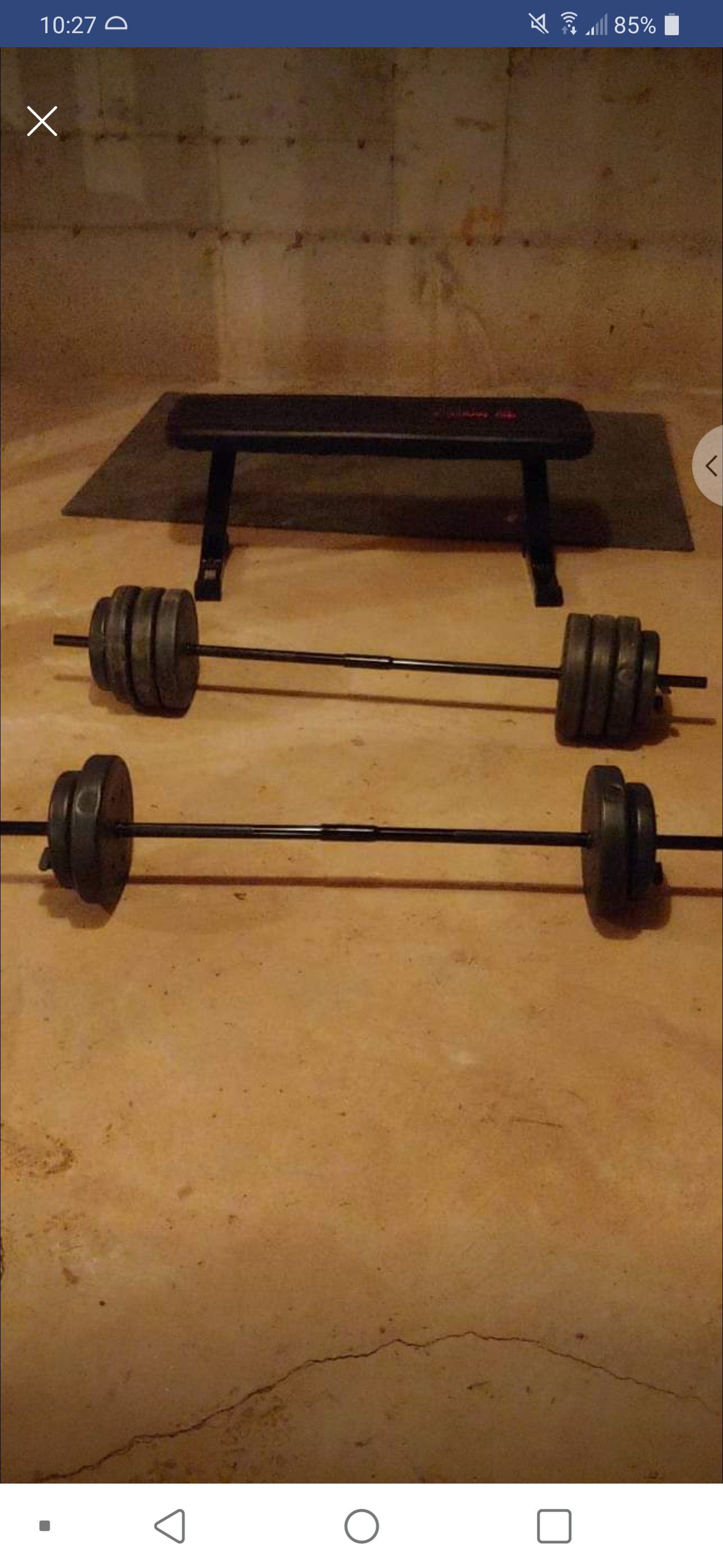 In home gym set