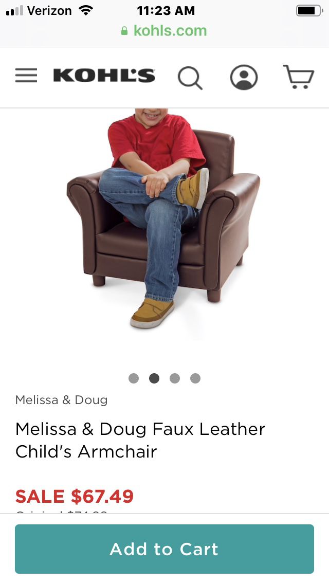 Mellissa and Doug kids chair