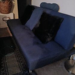 Two Blue Fold Out Couch Beds Like New