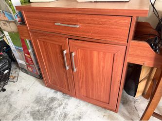 laminate storage cabinet/sewing machine