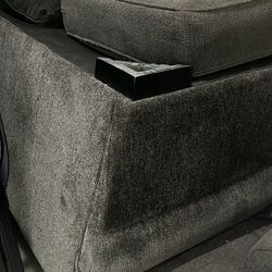 Brown Fabric Couch Set (3 Pieces)