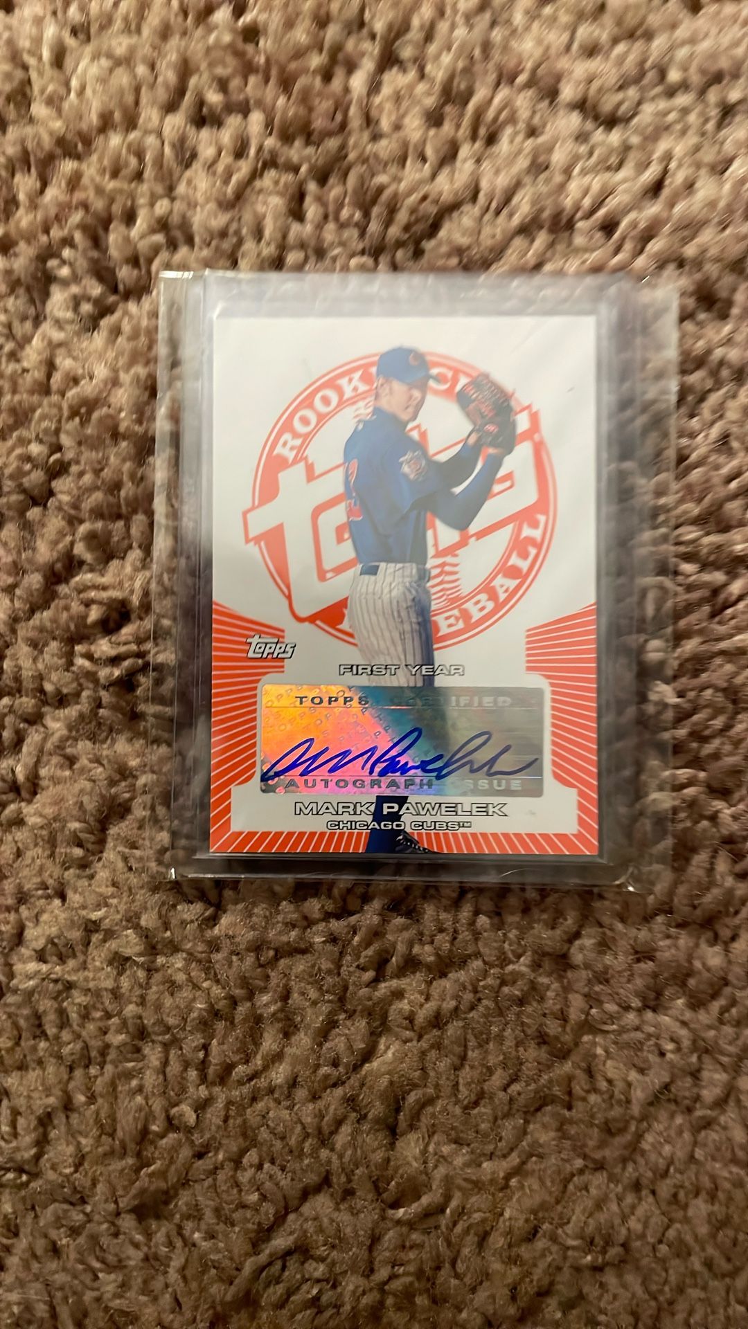 Mark Pawelek Autograph Ltd Ed Card Number 156