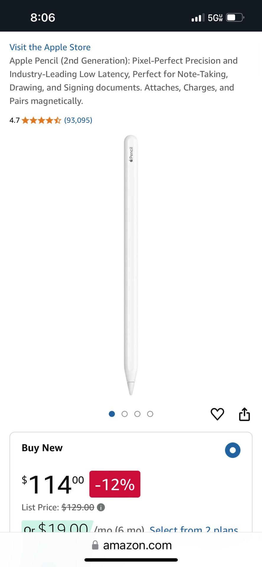 Apple Pencil (2nd Generation)-new