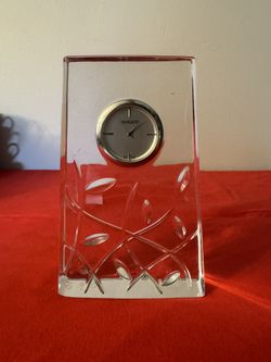 Antique Marquis Crystal Clock 