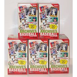 (5) 2020 Topps Archives Baseball Blaster Boxes 5 Box Lot Brand New Factory Sealed MLB Cards 