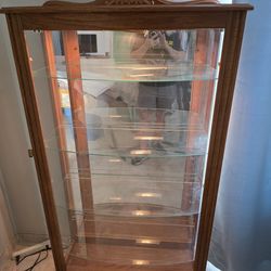 Oak Curio Cabinet