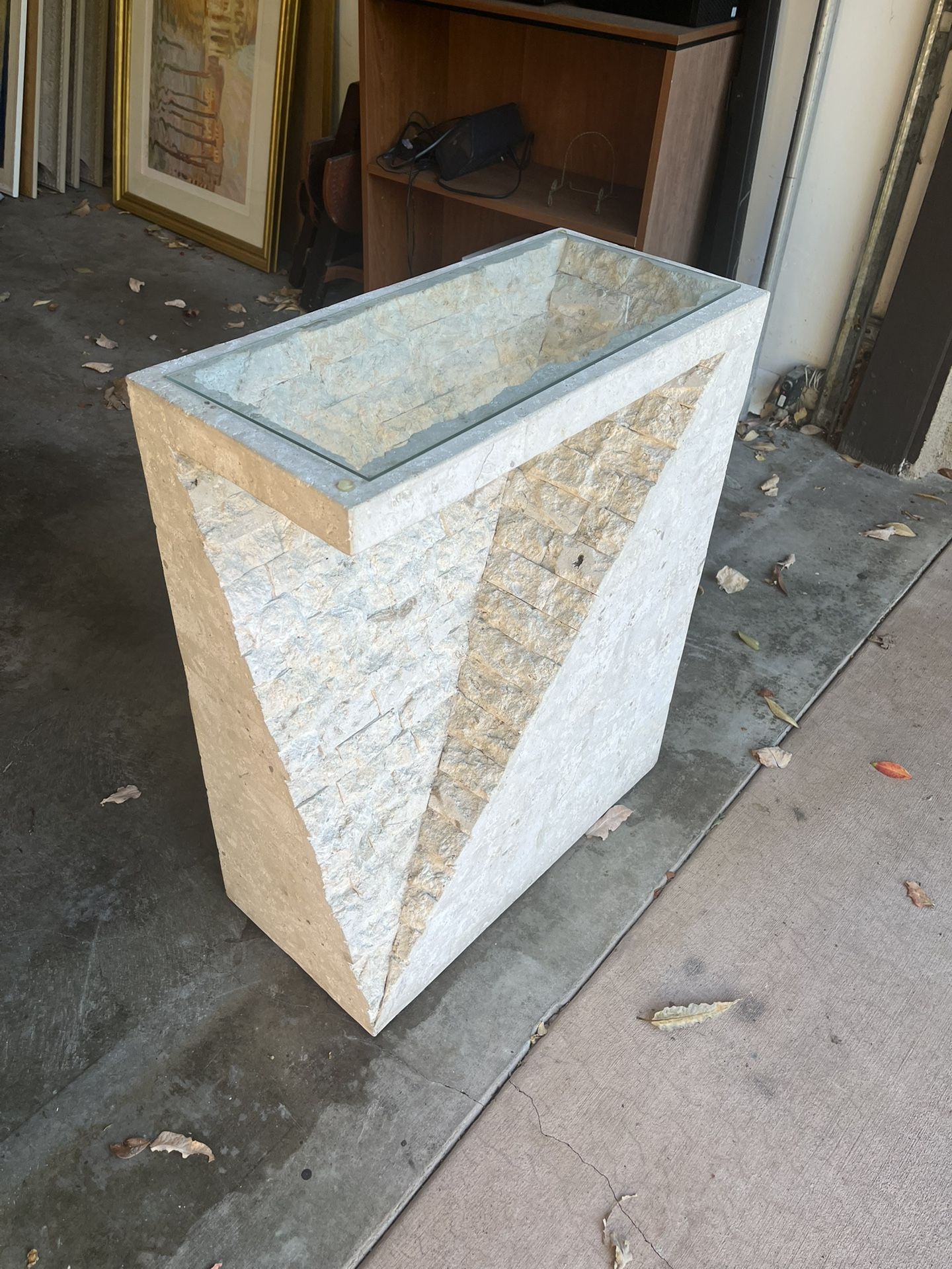 Stone End Table
