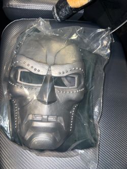 Doomsday comic con mask and cape hoodie